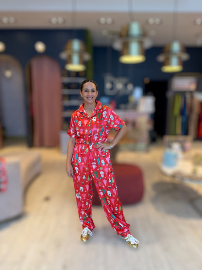 Christmas pijama Pink Tree