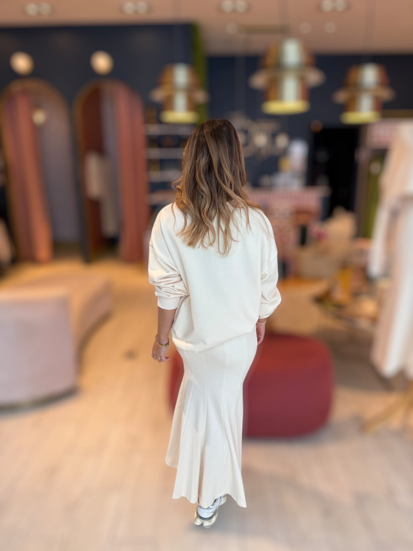 Tzniut Cream Adela's skirt Set