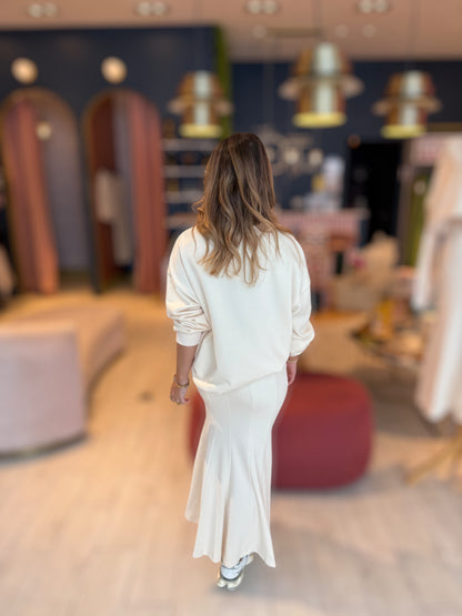 Tzniut Cream Adela's skirt Set