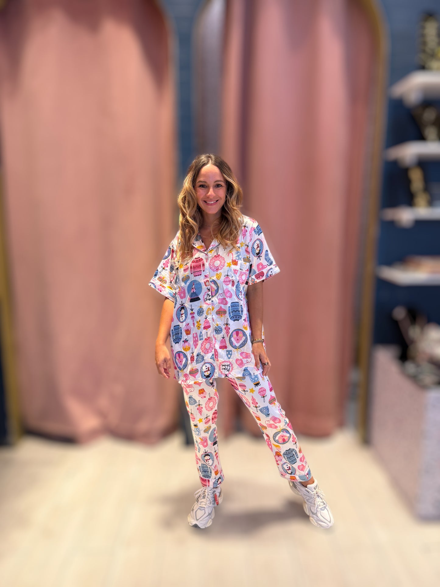 White Christmas pijama talla 10