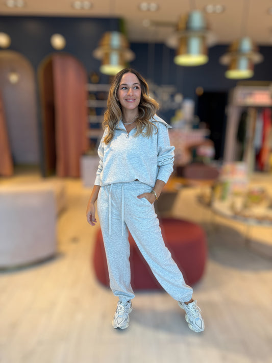 Grey zipper set de viaje