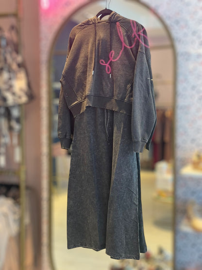 Black Tzniut skirt set de viaje