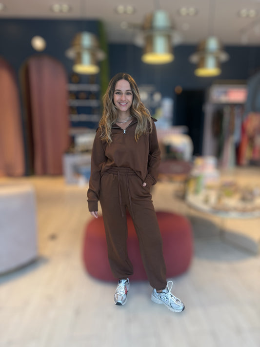 Brown zipper set de viaje 5 marzo