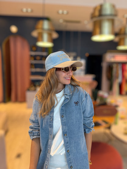 Denim & Nude Expenssive & difficult hat