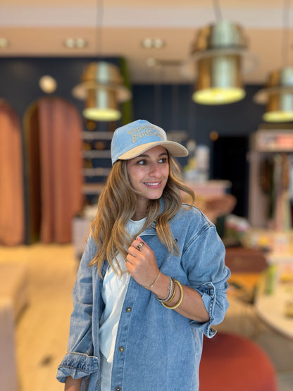 Denim & Nude Expenssive & difficult hat