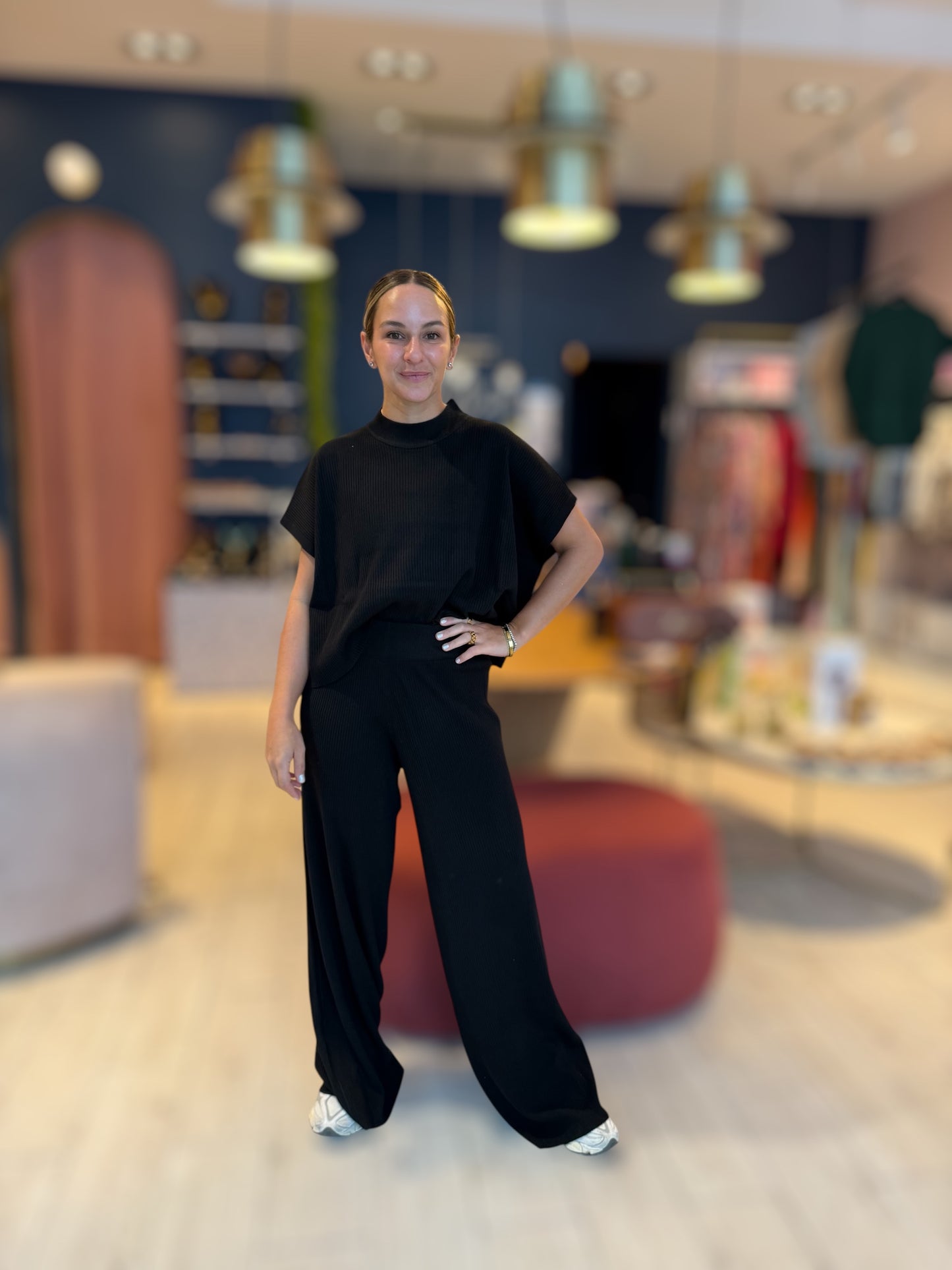 Black set de viaje line texture