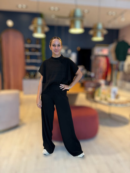 Black set de viaje line texture