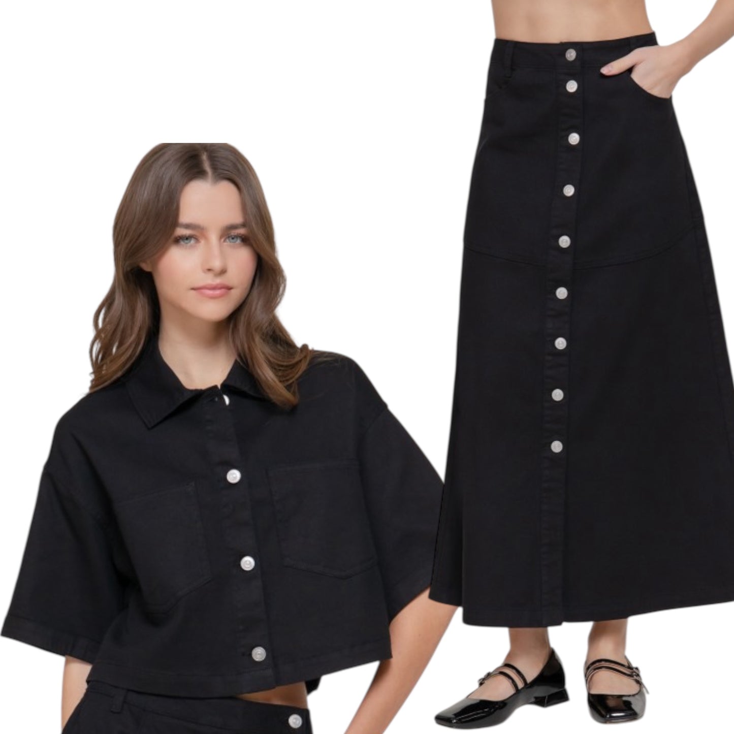 Black skirt set 22 marzo