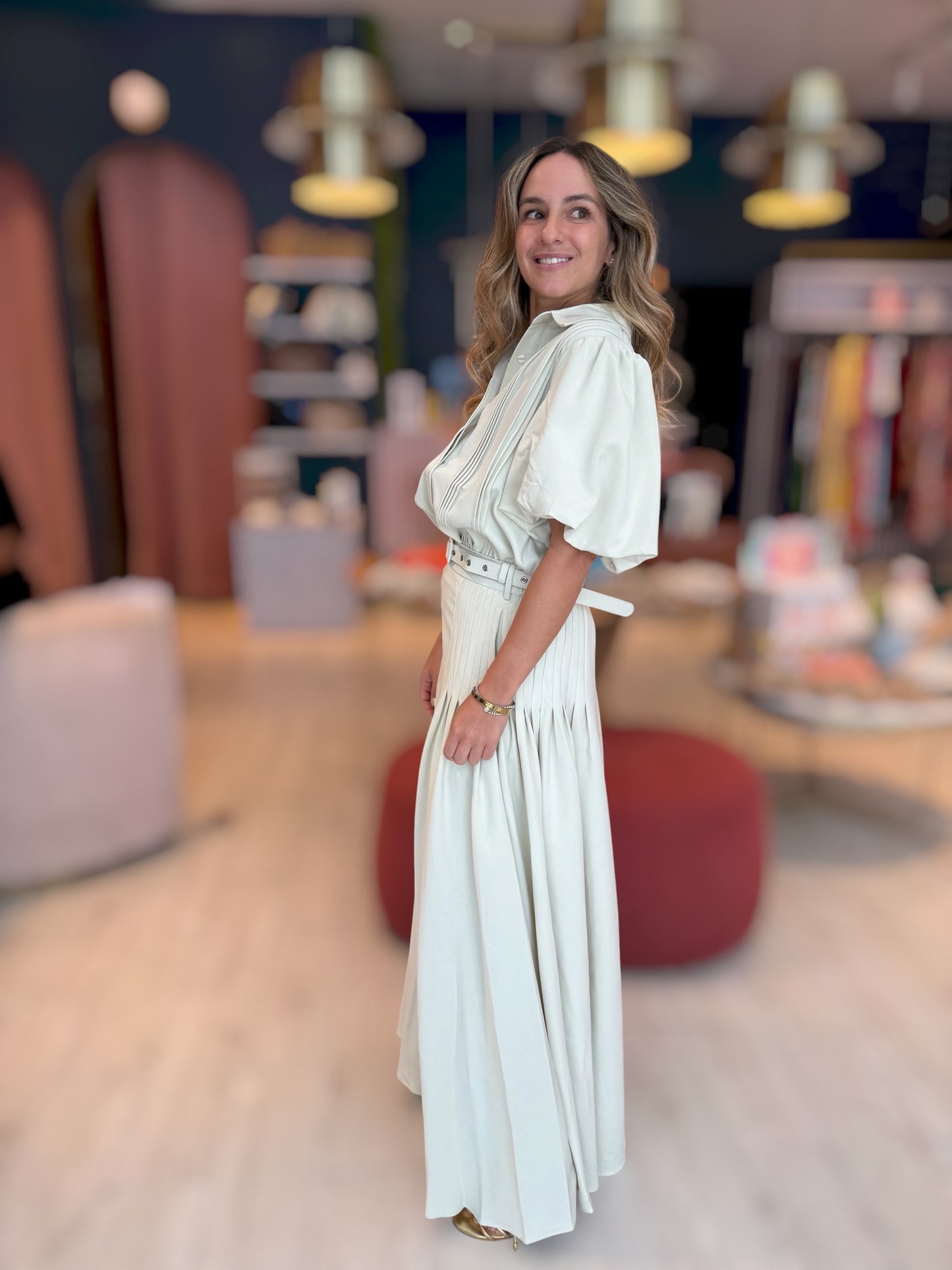 Pleated tzniut skirt set