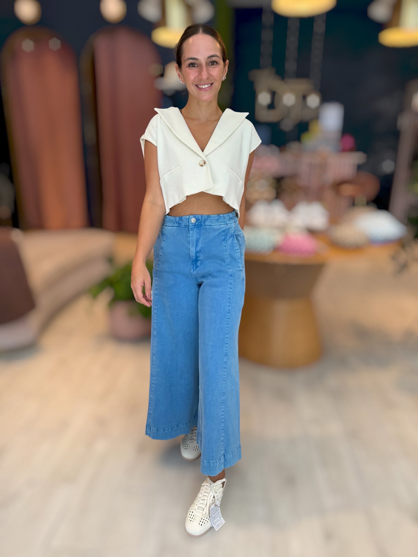 Blue denim pants 24 julio