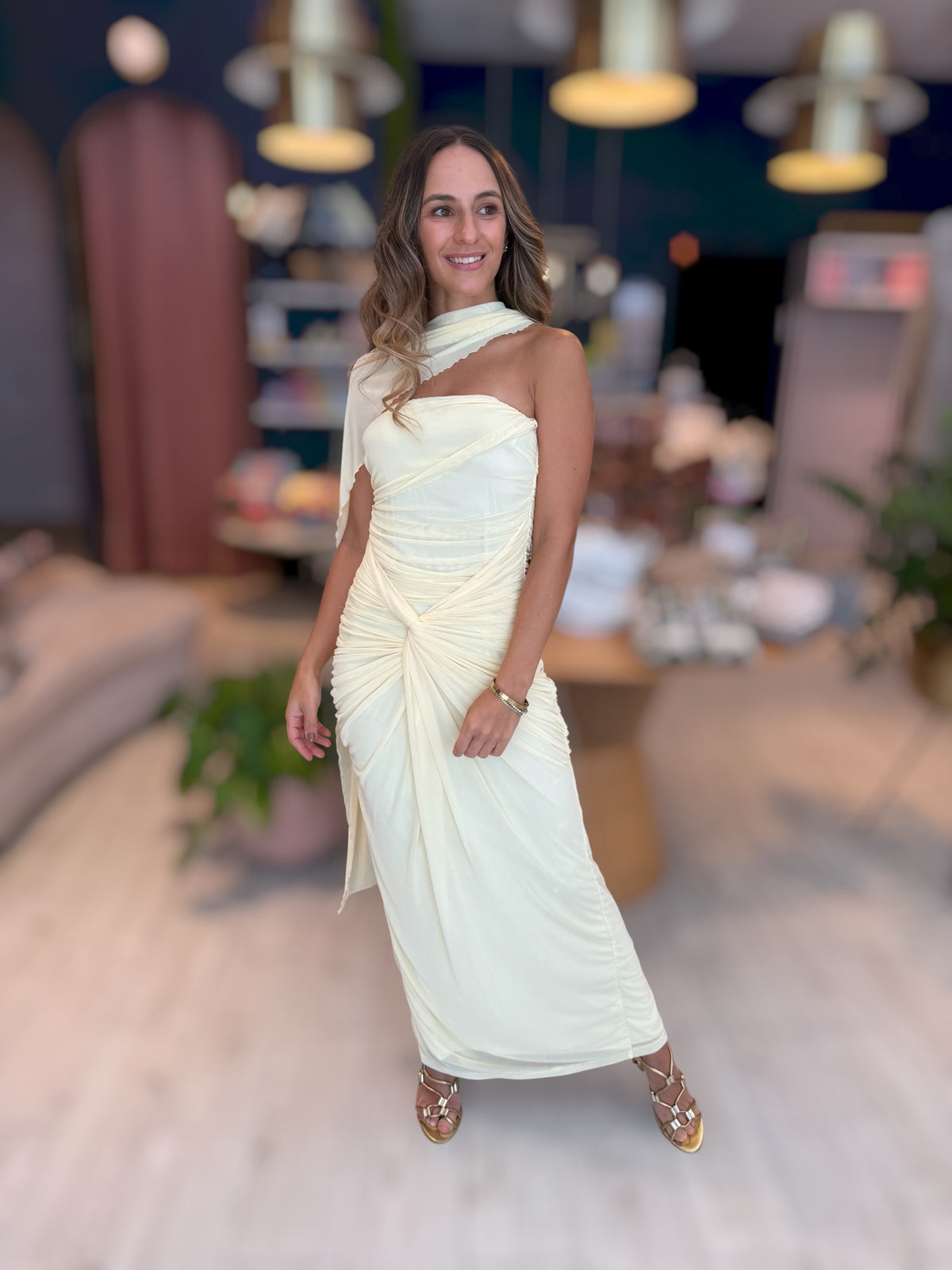 Butter yellow dress