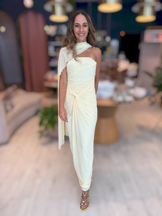 Butter yellow dress