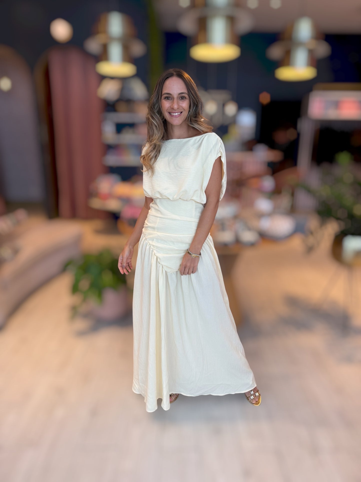 Butter yellow santorini dress