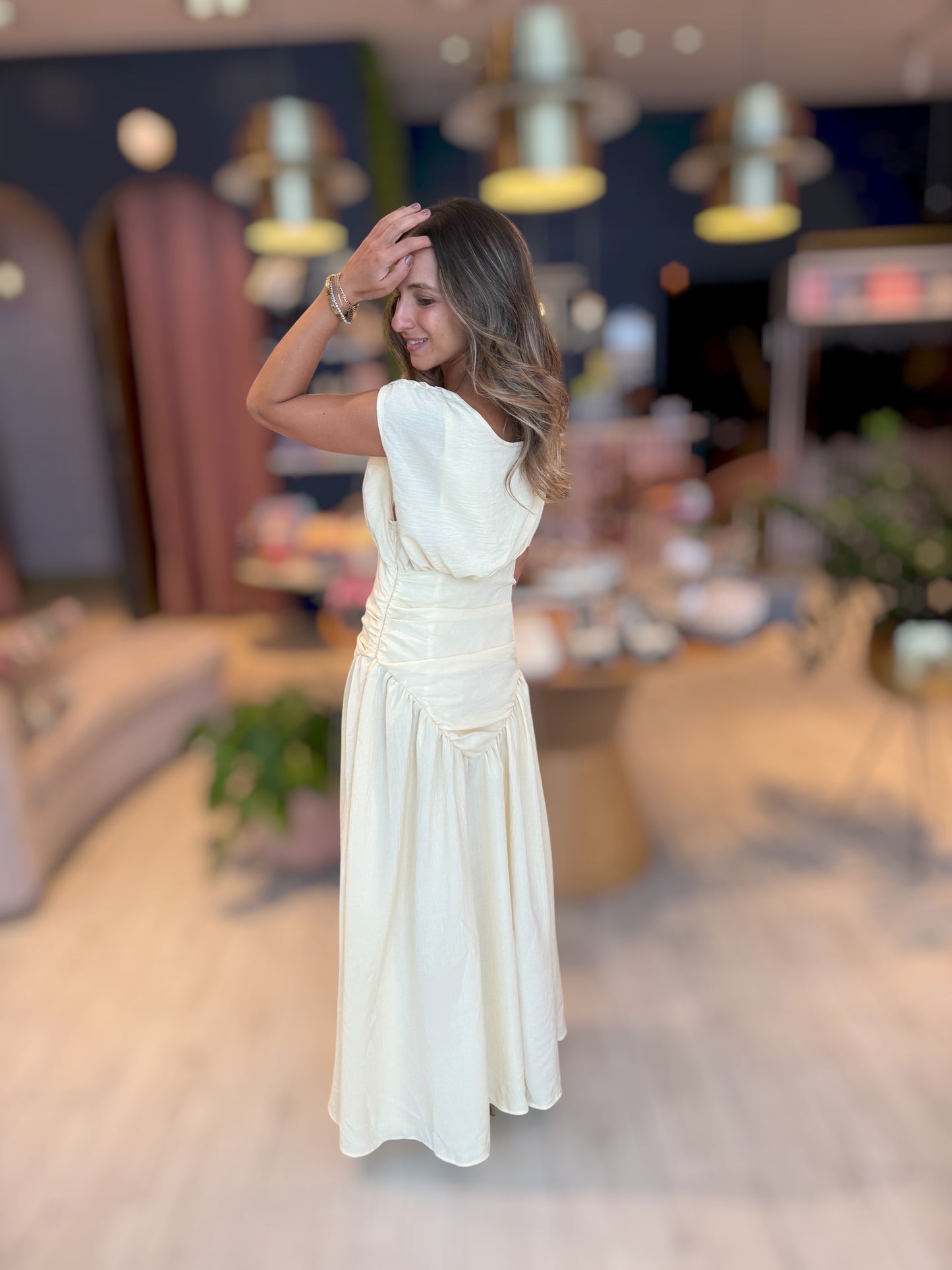 Butter yellow santorini dress