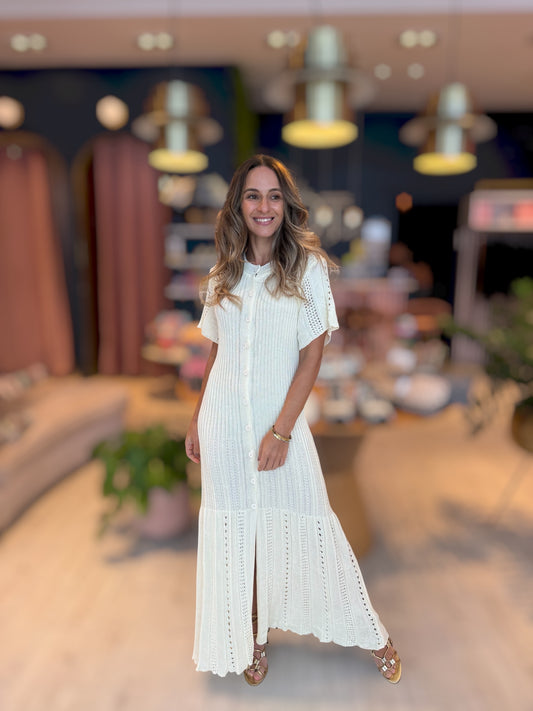 Ivory Croche Positano Dress