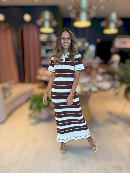 Striped Knitted Dress
