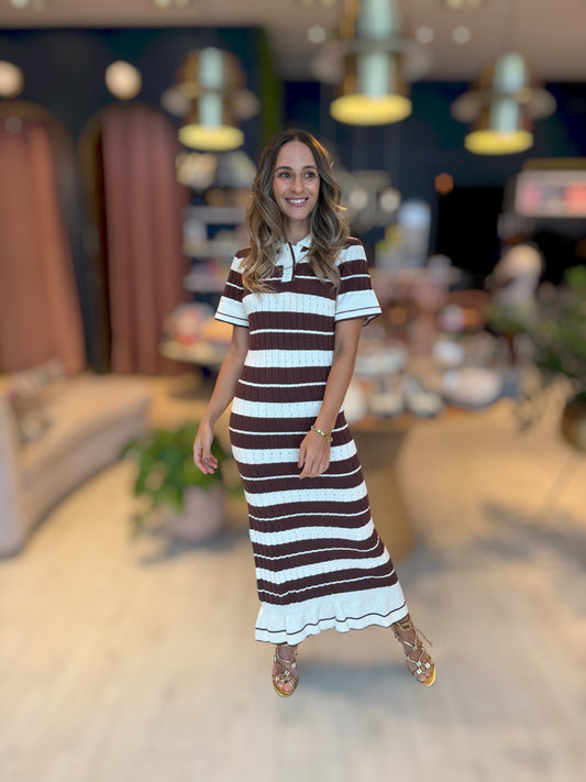 Striped Knitted Dress