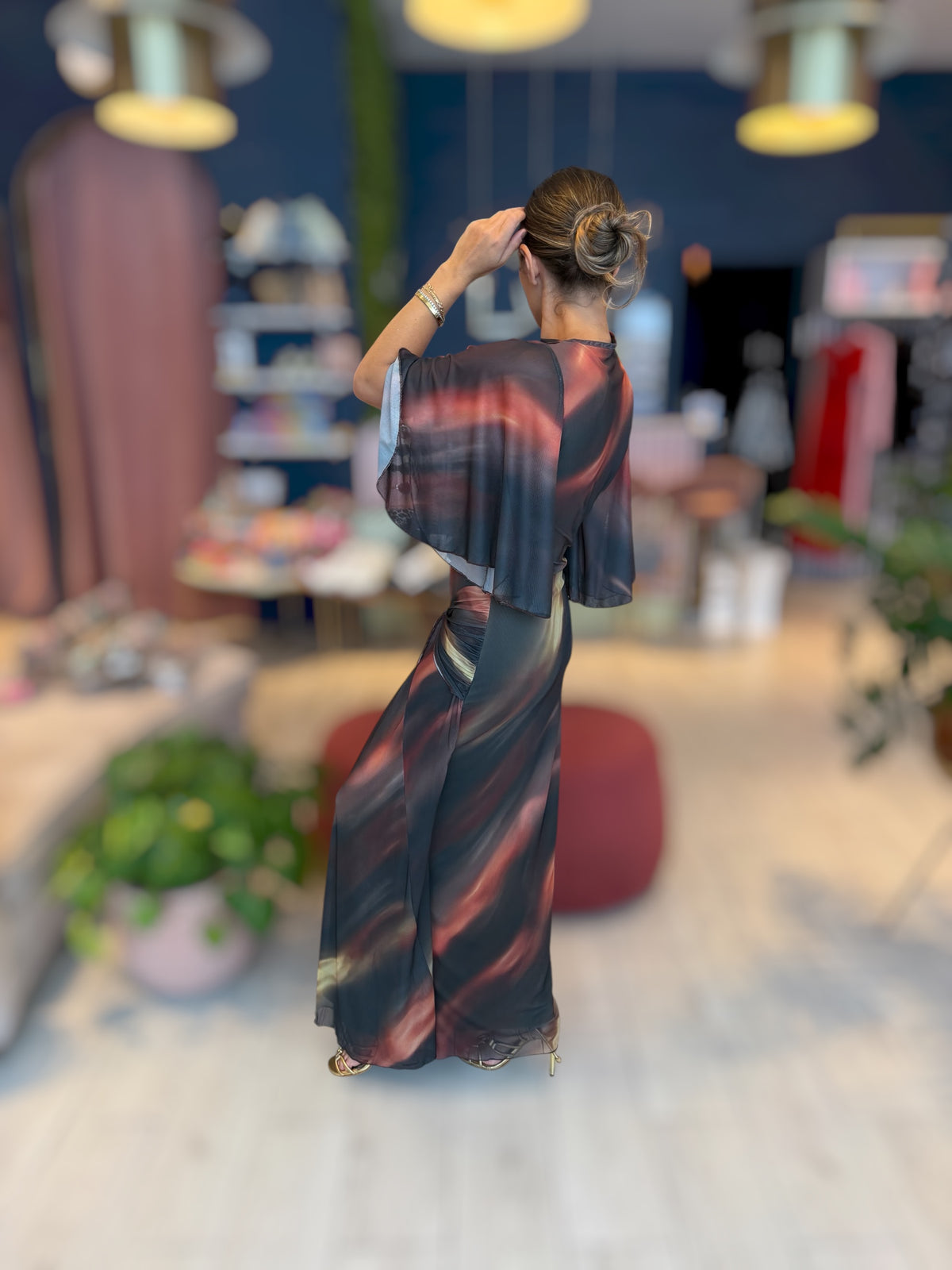 Zahara tie in front dress