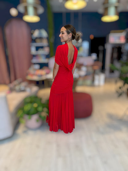 Red chocker Dress