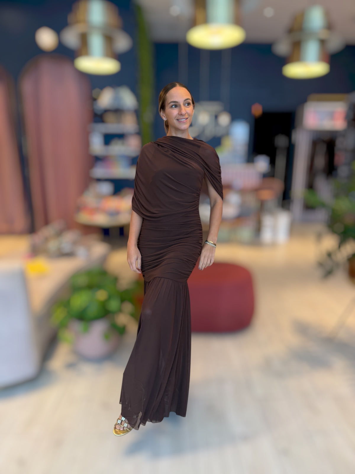Coffee Roma Dress