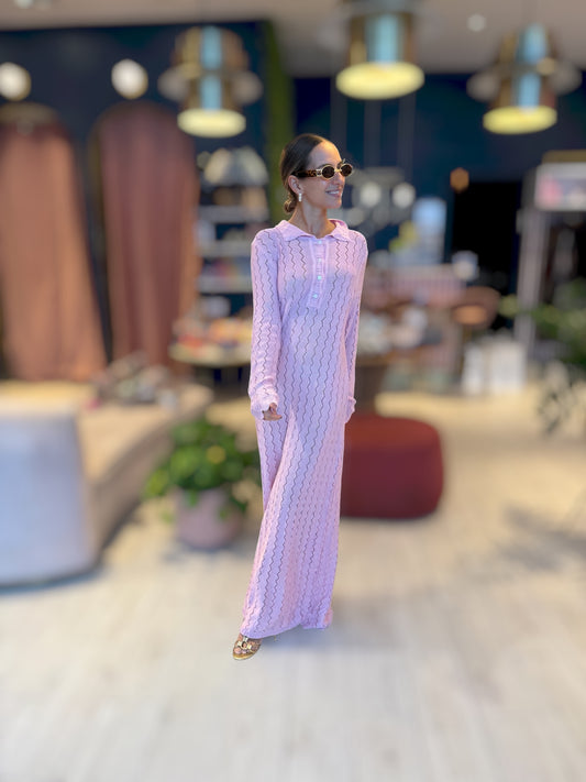 Pink croché Dress