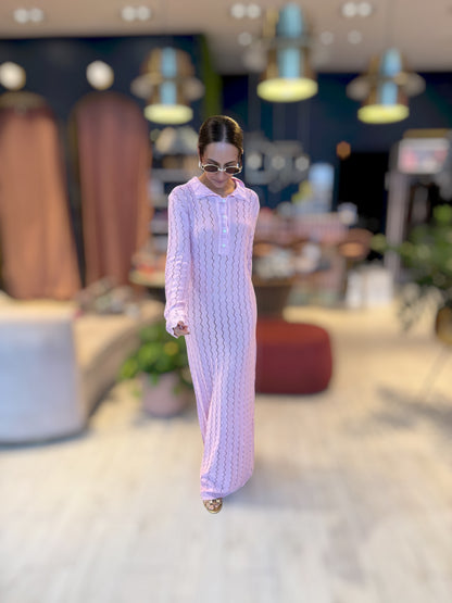 Pink croché Dress