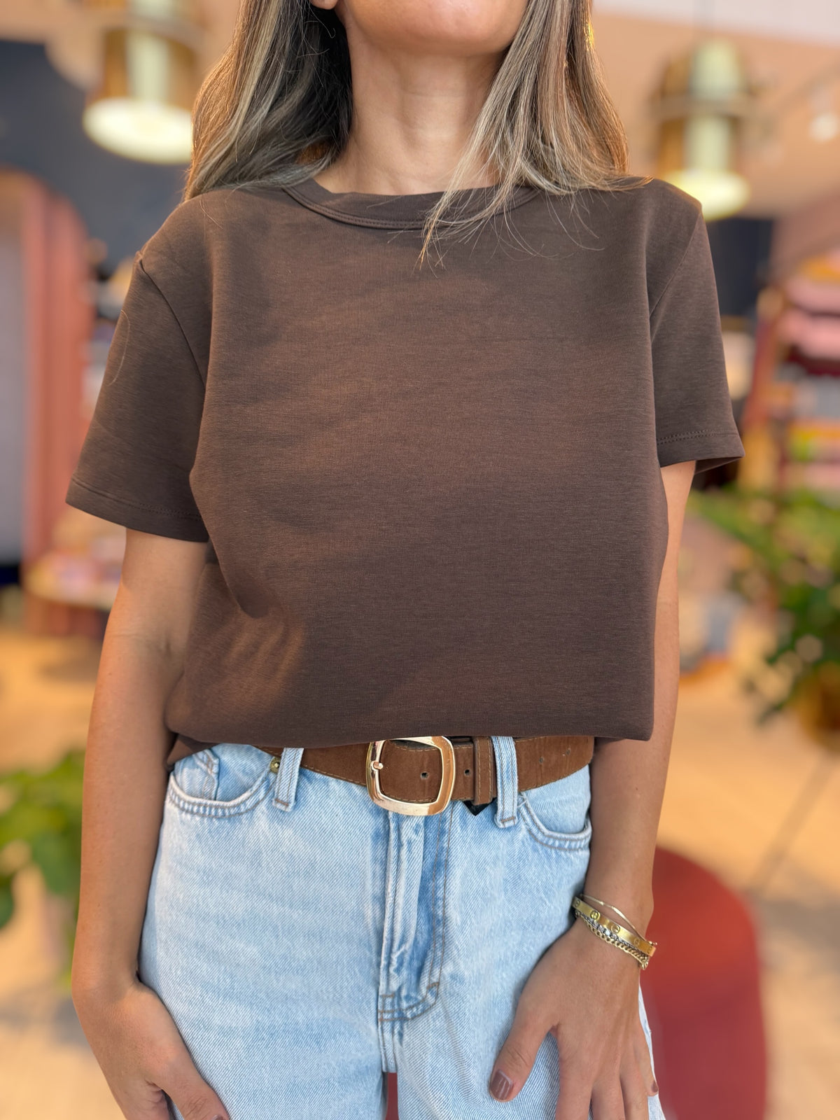 Brown 100% Cotton tshirt 24 sept