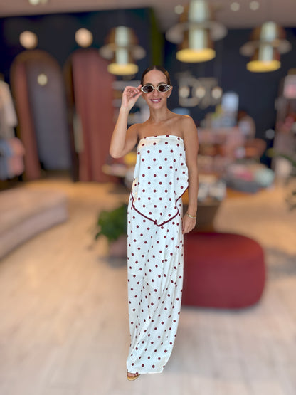 Bandana polka skirt set