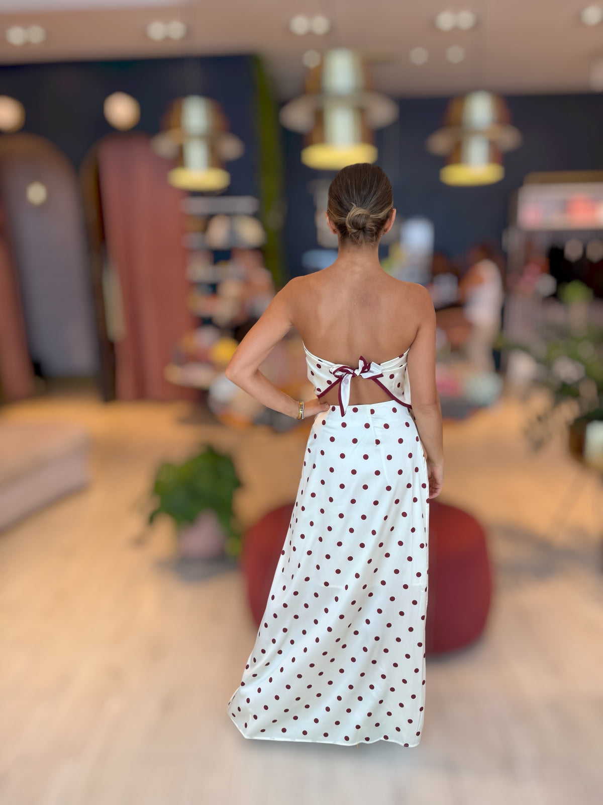 Bandana polka skirt set