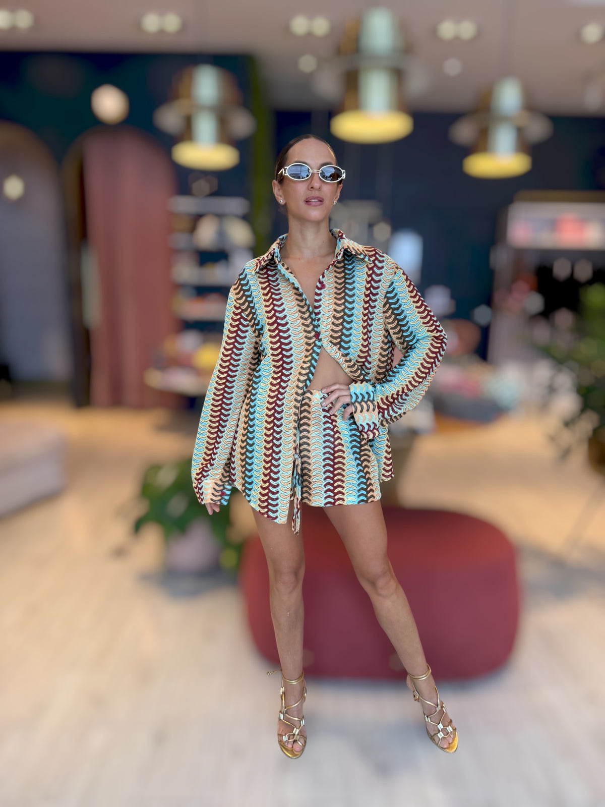 Ibiza Croché shorts set