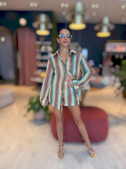 Ibiza Croché shorts set