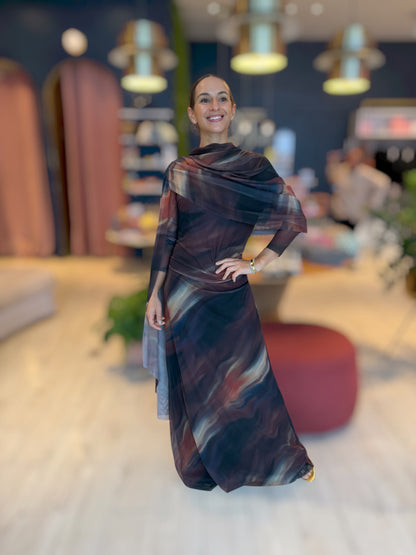 Zahara cape Dress