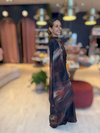Zahara cape Dress