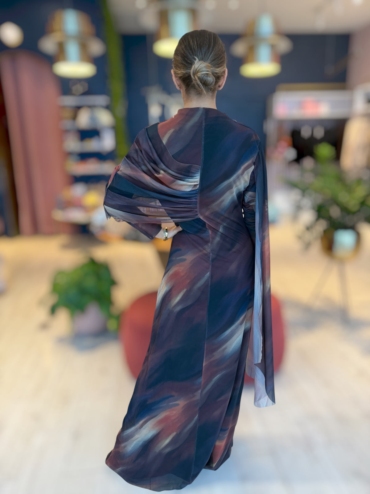 Zahara cape Dress