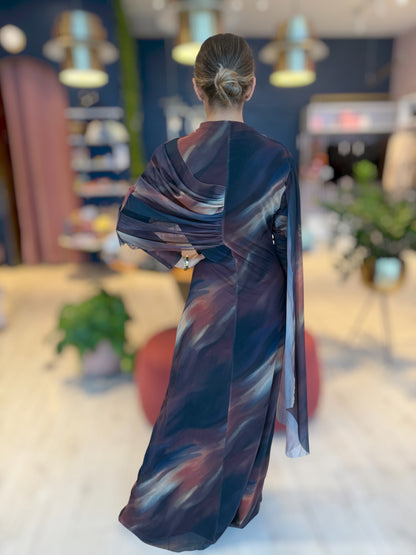Zahara cape Dress