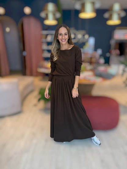 Aesthetic skirt set de viaje