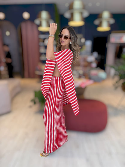Croché Striped set
