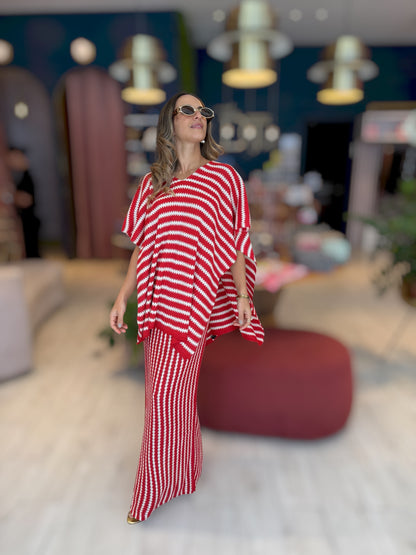 Croché Striped set