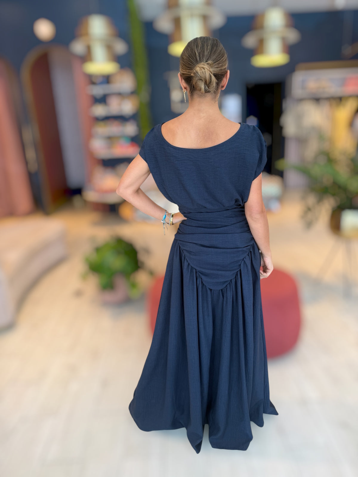 Navy Santorini Dress