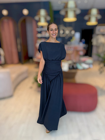 Navy Santorini Dress