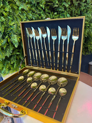 Gold Stainless steel set