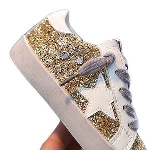 Gold GG sneakers for kids