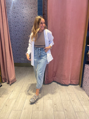 Maxi denim skirt