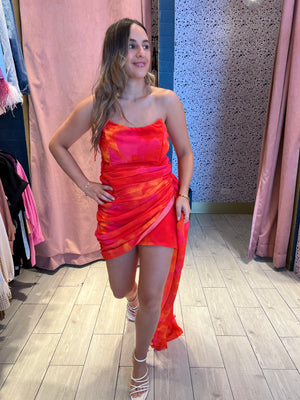 Draped Lara’s dress