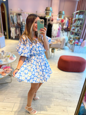 Floral puffy dress