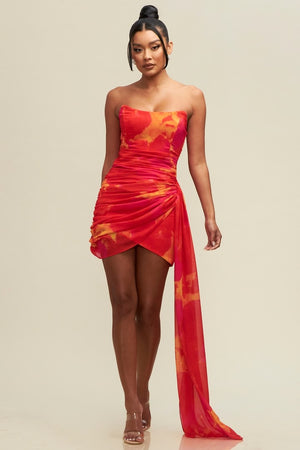 Draped Lara’s dress
