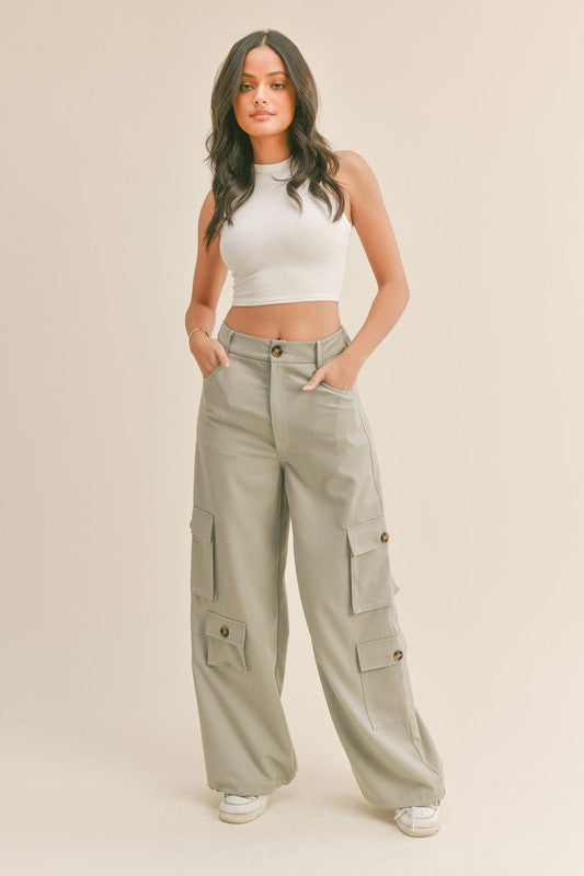 Sage cargo pants