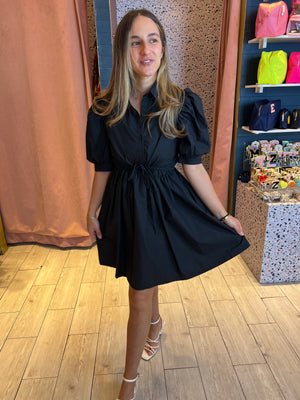 Black puffy dress