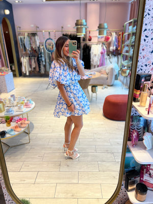 Floral puffy dress