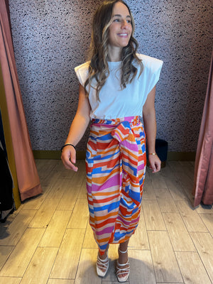 Mykonos midi skirt